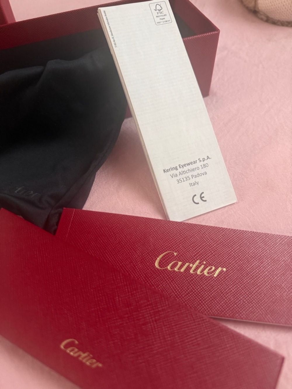 Cartier Gold Frame Sunglasses with brown Lenses * authentic*** CT0198S-003 - Picture 8 of 8